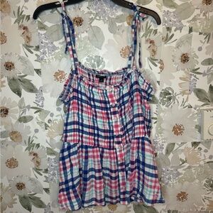 Women’s Torrid plaid tank top 🛍